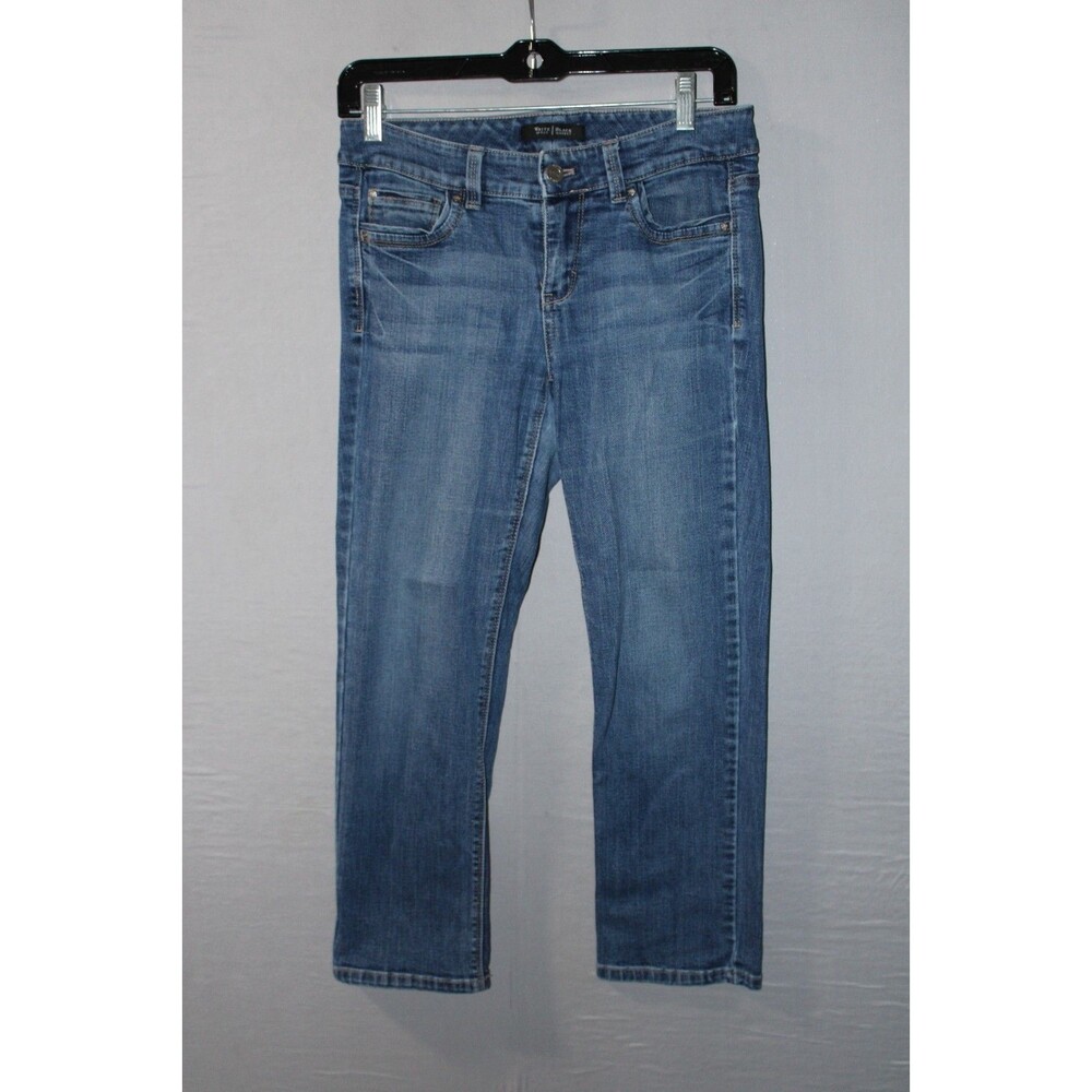 WHBM White House Black Market Blanc Cropped Jeans Womens Size 2 Medium Wash